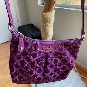 COACH purple crossbody purse